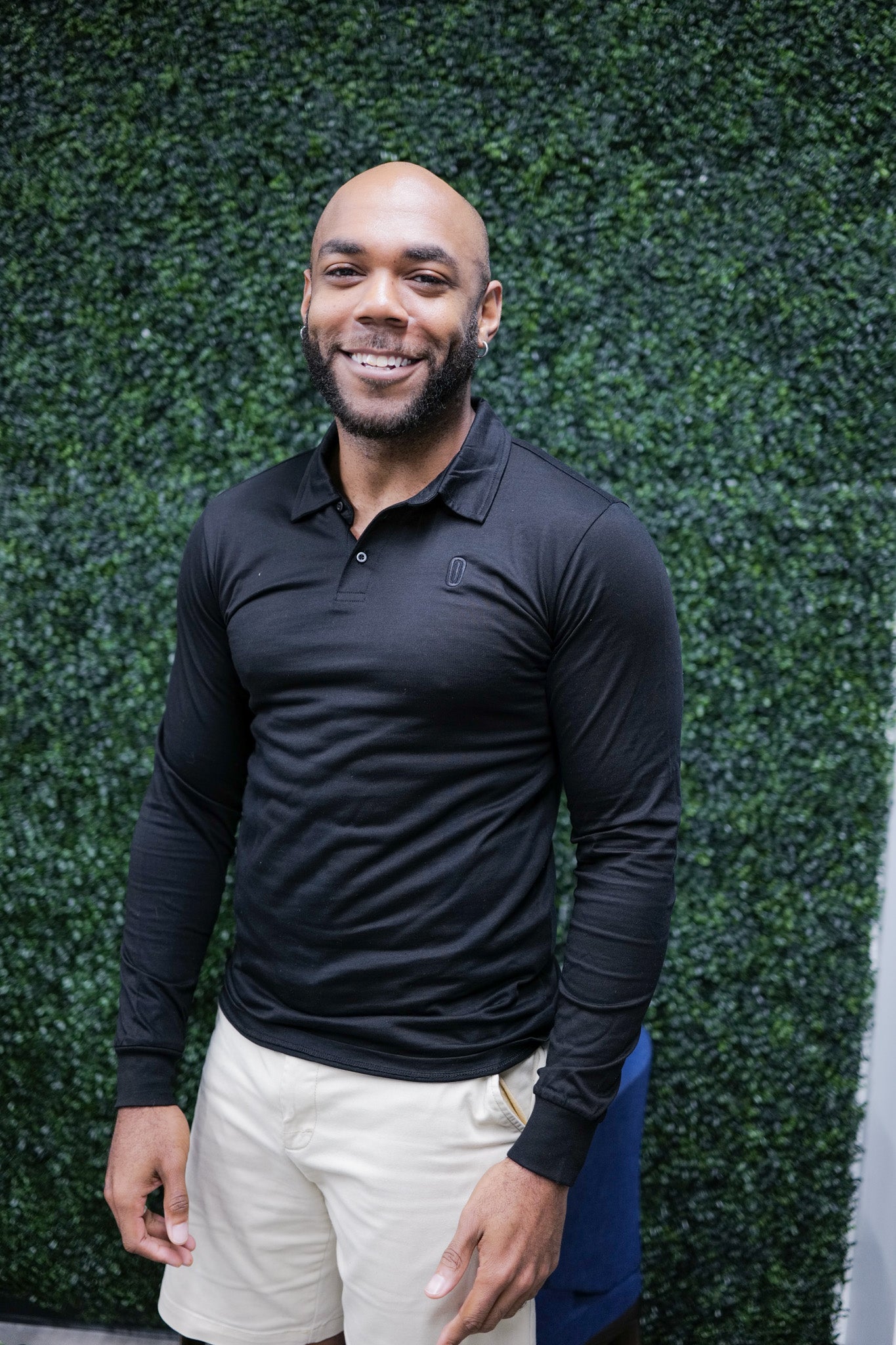 Black Spot Long-Sleeve Polo